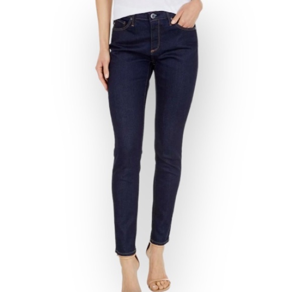 Adriano Goldschmied 0 (25) The Legging Super Skinny Jeans Womens Dark Wash